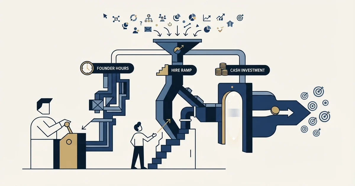 Editorial illustration for Outbound for Founders