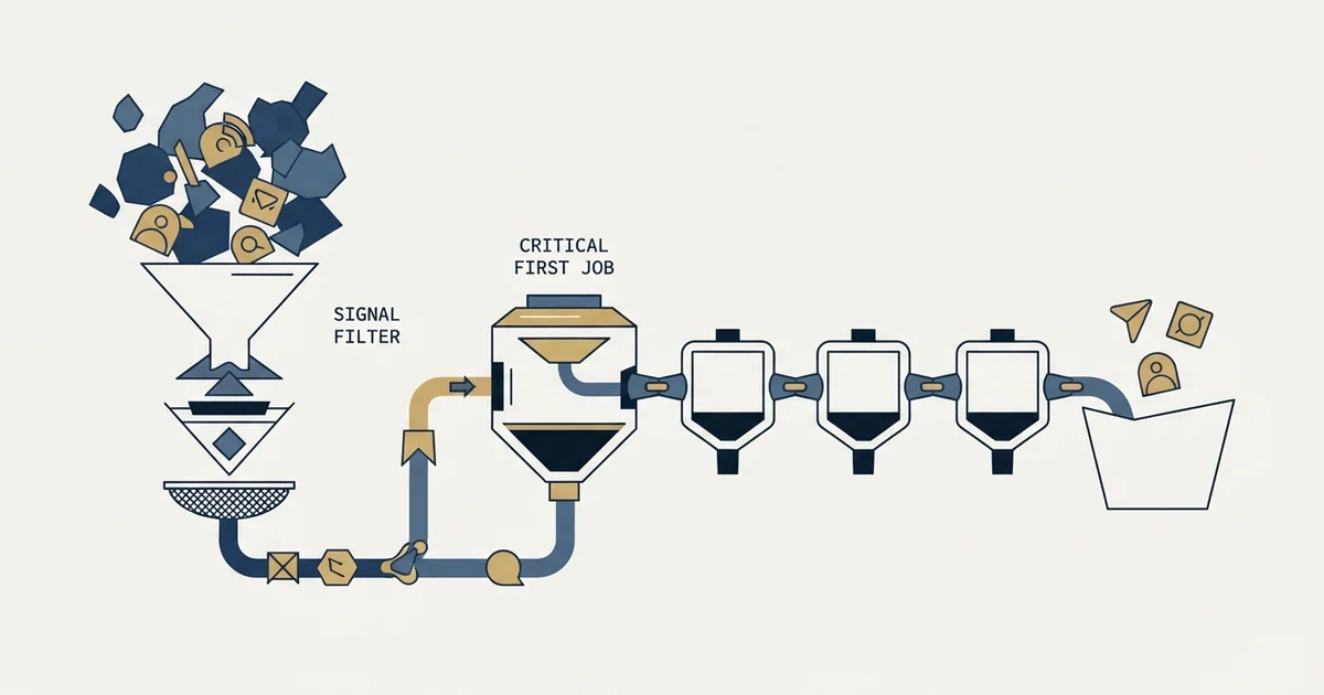 Editorial illustration for Outbound Lead Generation
