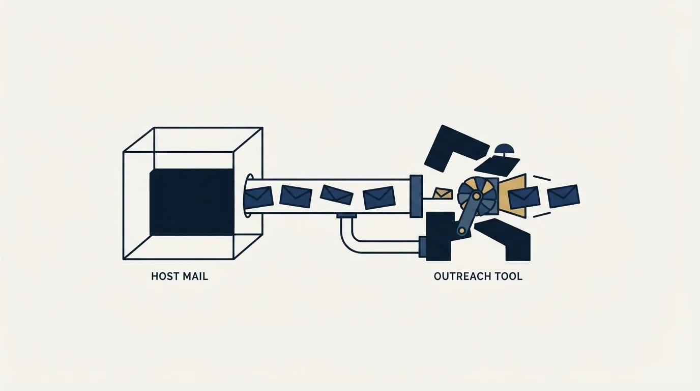 Section illustration: What changes when the client is an outreach tool