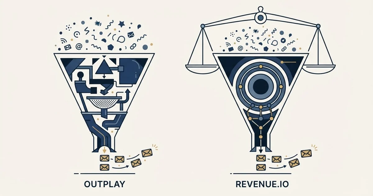 Editorial illustration for Outplay vs Revenue.io
