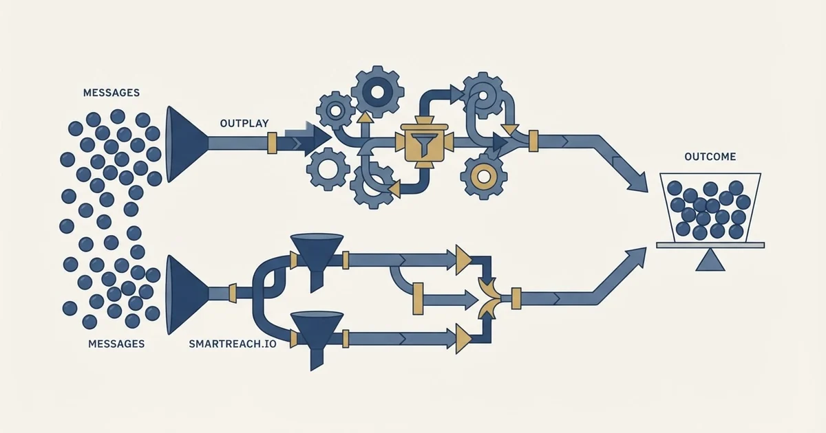 Editorial illustration for Outplay vs SmartReach.io