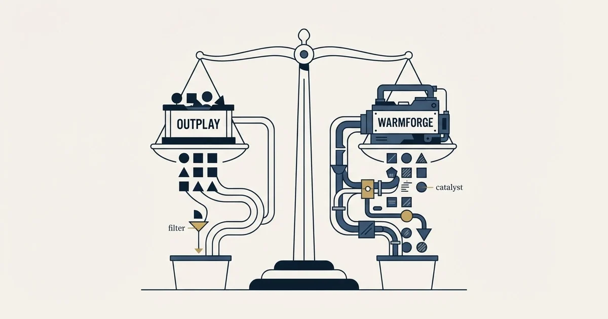 Editorial illustration for Outplay vs Warmforge