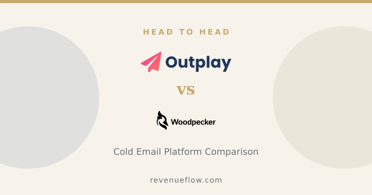 Branded cover: Outplay vs Woodpecker: Cold Email Platform Comparison