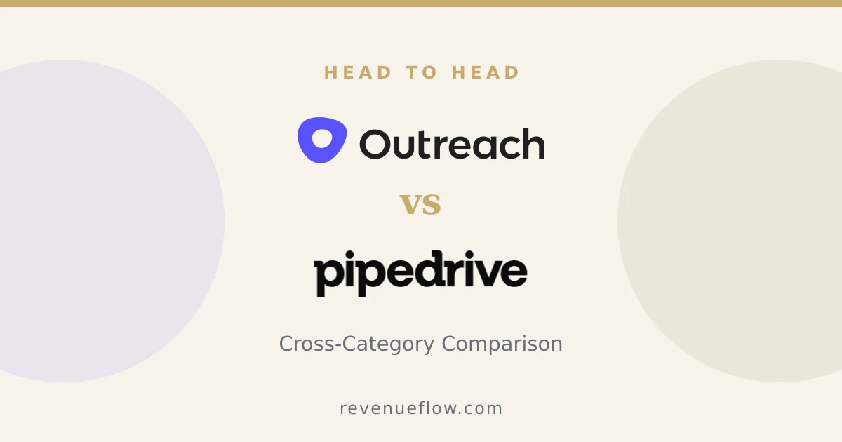 Branded cover: Outreach vs Pipedrive: Cross-Category Comparison