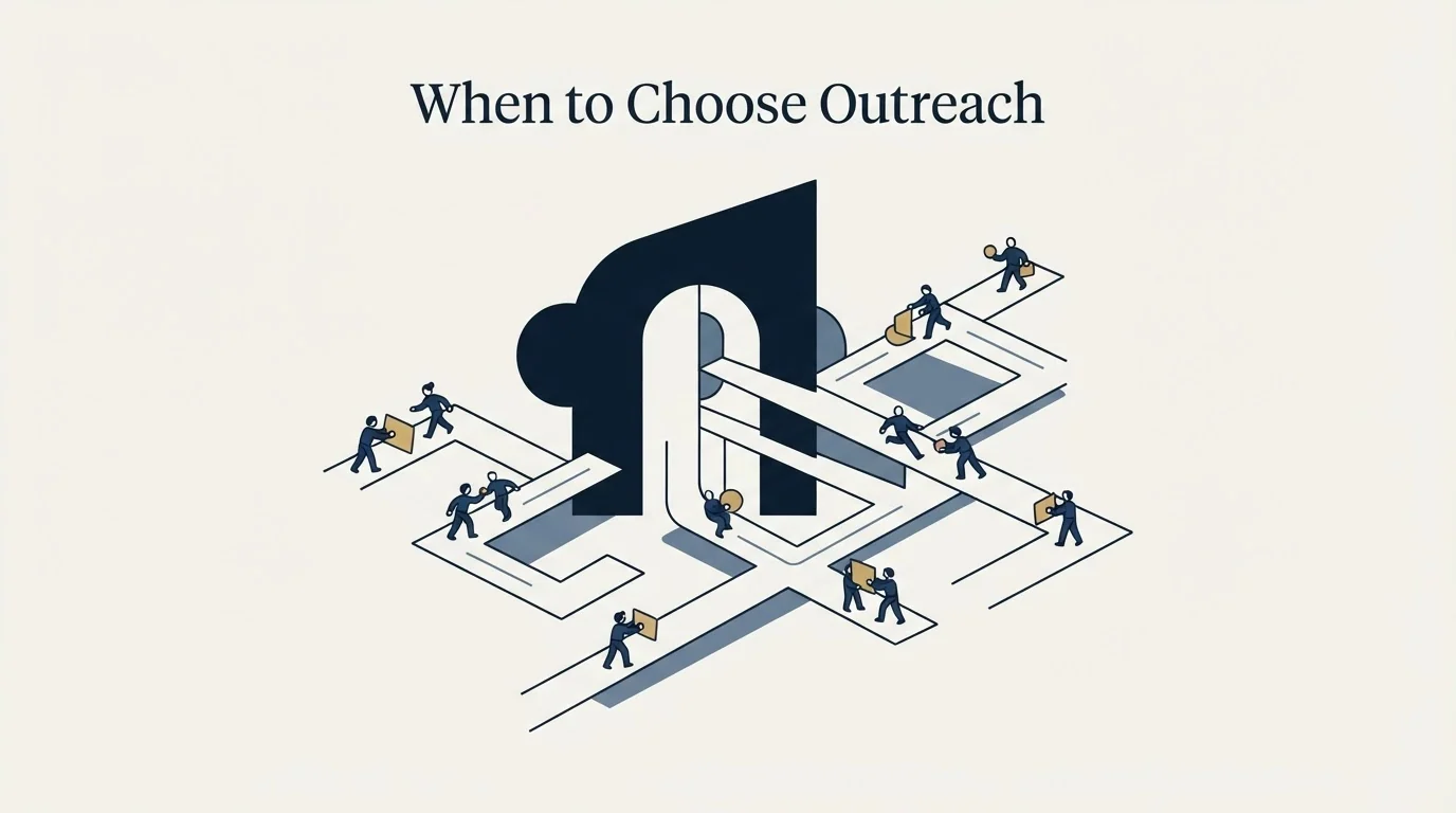 Section illustration: When to Choose Outreach