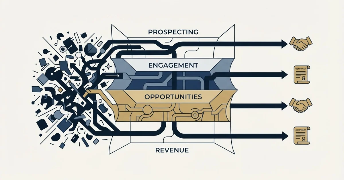 Editorial illustration for Outsourced Sales