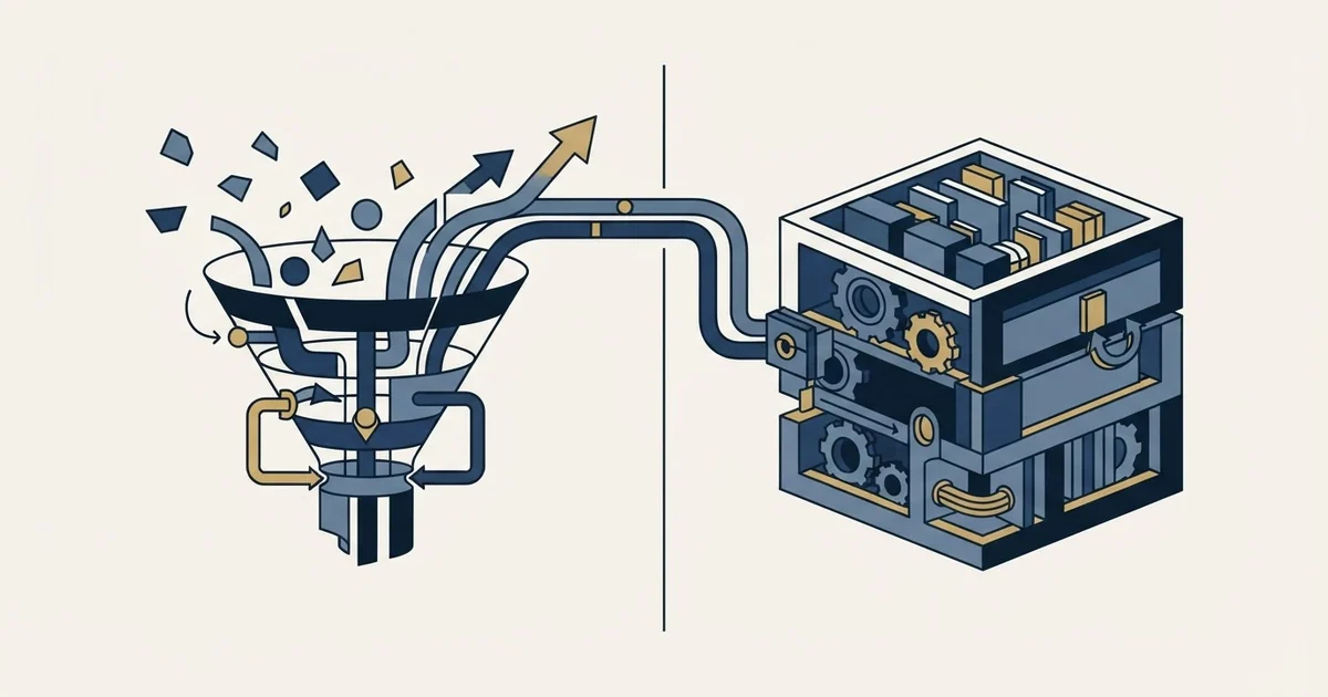 Editorial illustration for Overloop AI vs Pipeline CRM