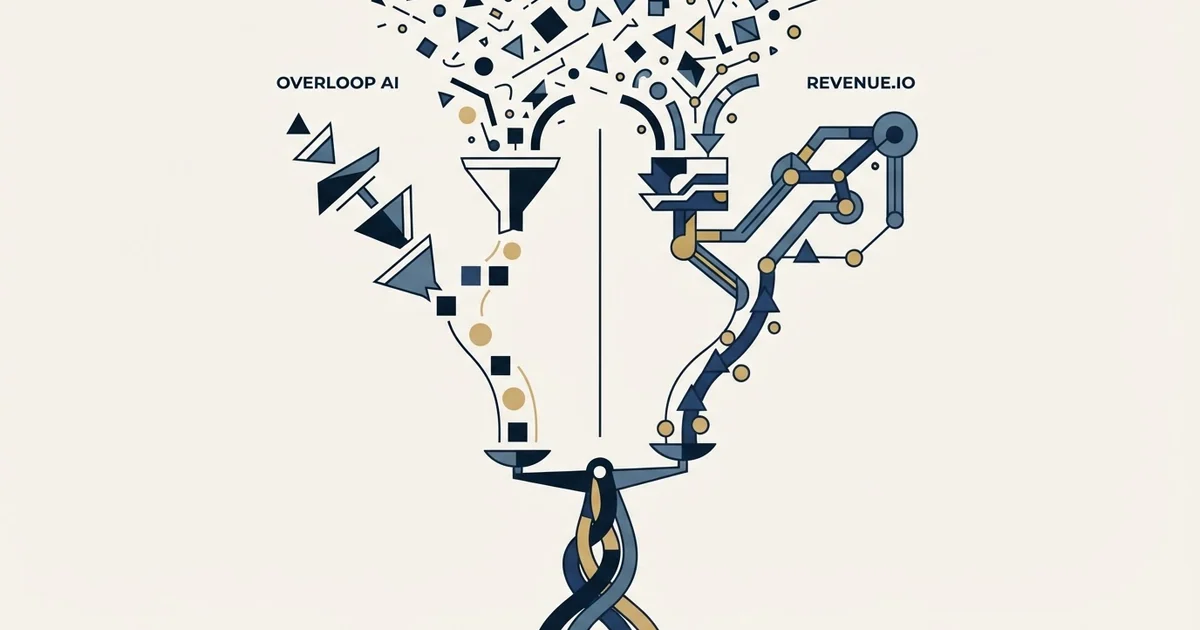 Editorial illustration for Overloop AI vs Revenue.io