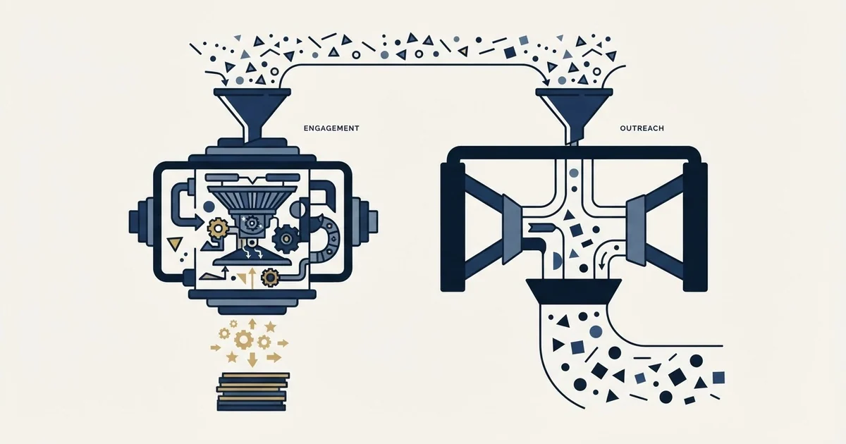 Editorial illustration for Overloop AI vs RocketReach