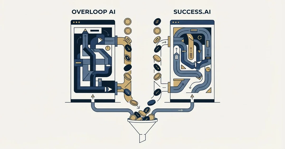Editorial illustration for Overloop AI vs Success.ai