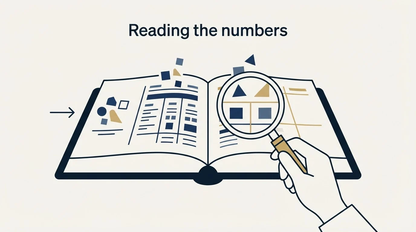 Section illustration: Reading the numbers that rank for this query
