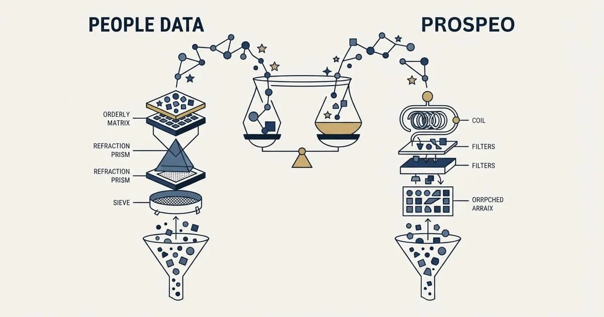 Editorial illustration for People Data Labs vs Prospeo