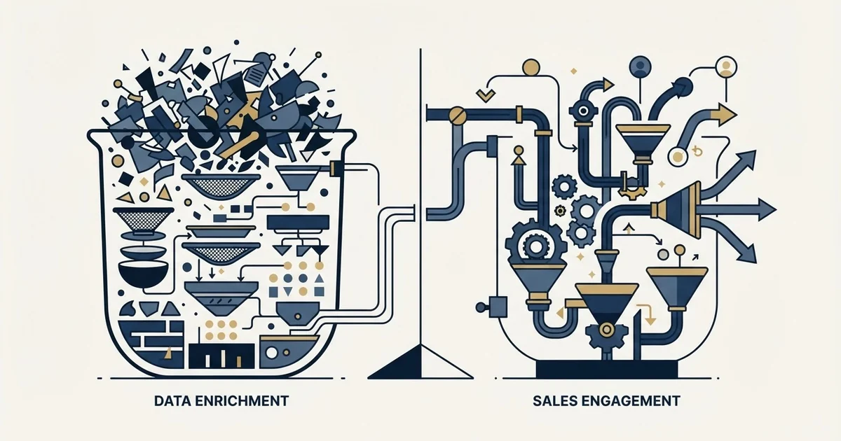 Editorial illustration for People Data Labs vs Regie.ai