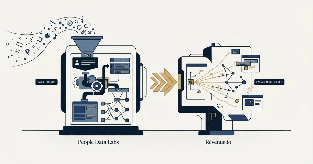 Editorial illustration for People Data Labs vs Revenue.io