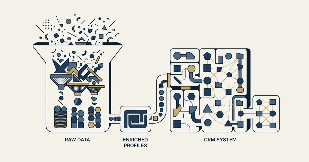 Editorial illustration for People Data Labs vs Salesflare