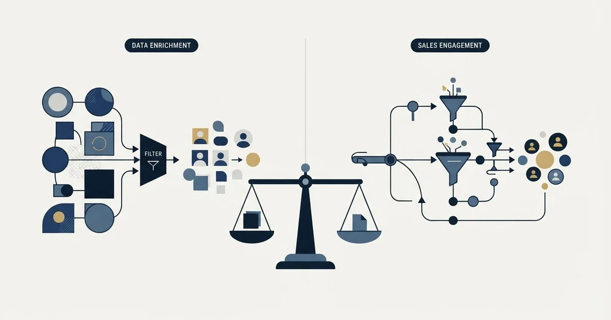 Editorial illustration for People Data Labs vs Salesflow