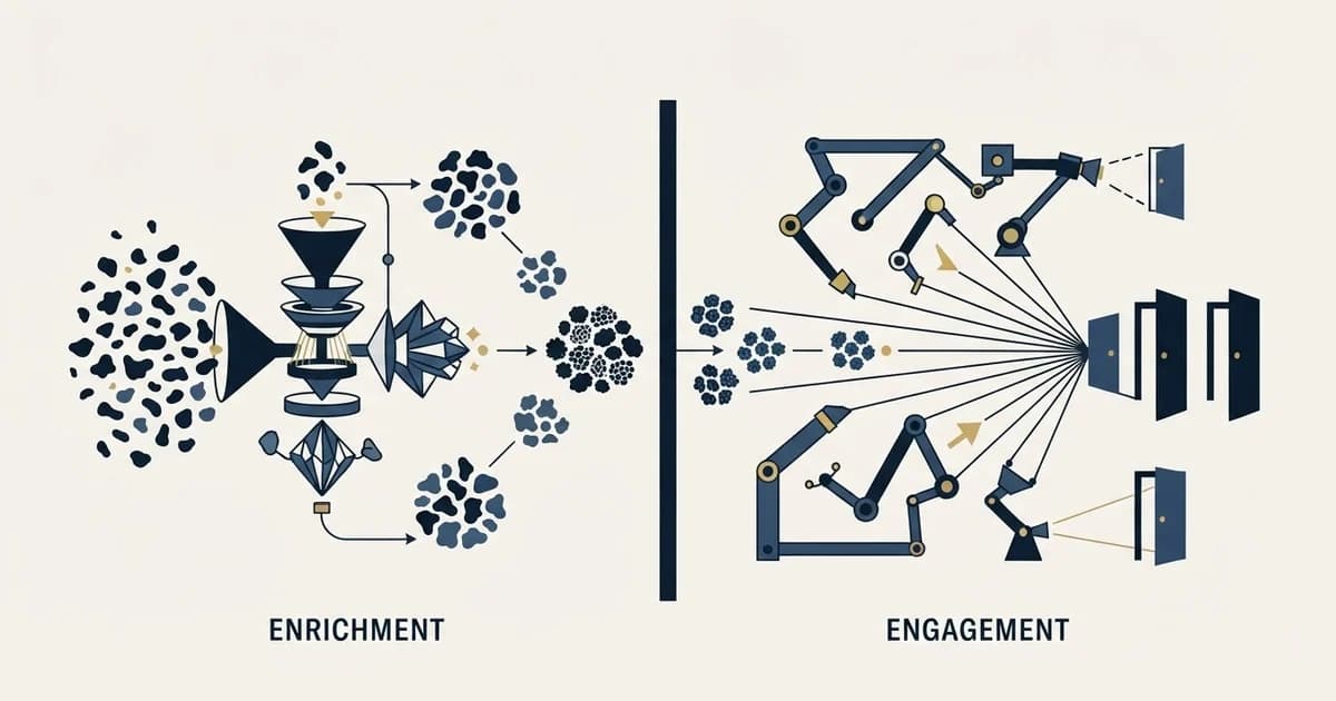 Editorial illustration for People Data Labs vs SalesRobot