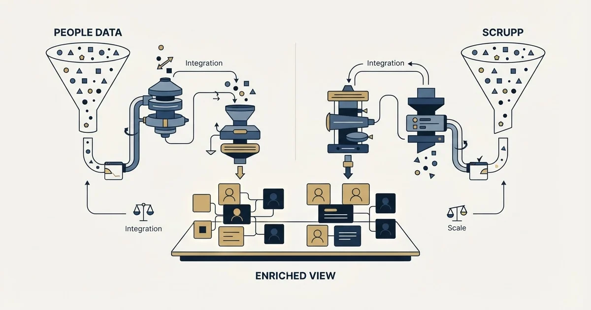 Editorial illustration for People Data Labs vs Scrupp