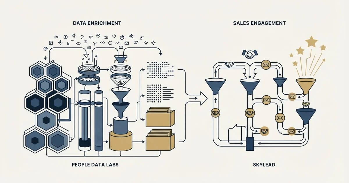 Editorial illustration for People Data Labs vs Skylead
