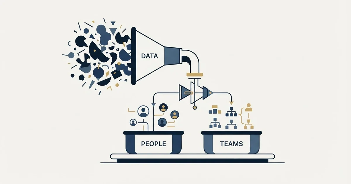 Editorial illustration for People Data Labs vs TheirStack