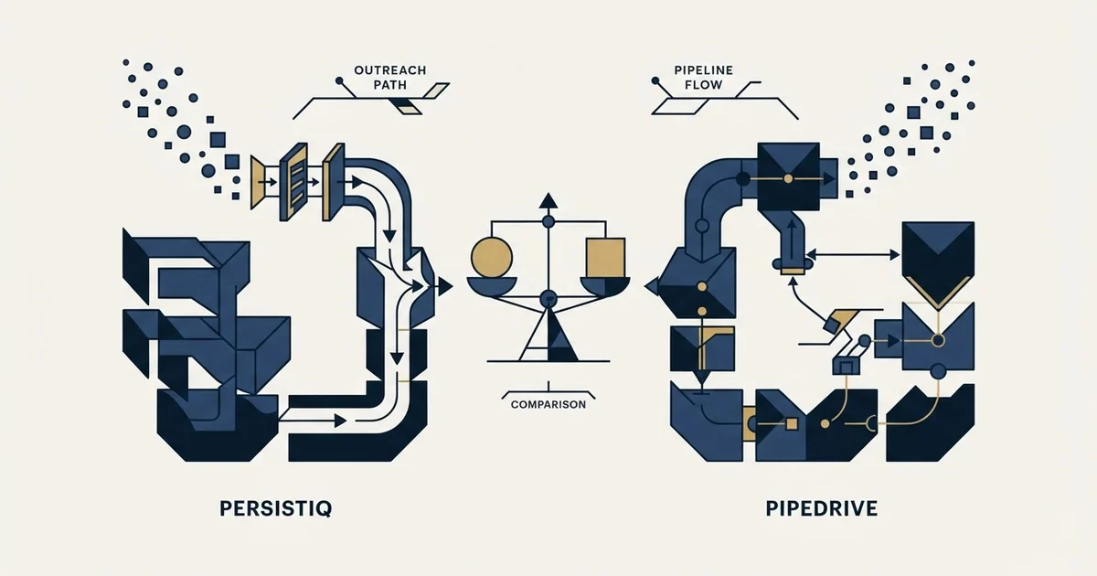Editorial illustration for PersistIQ vs Pipedrive