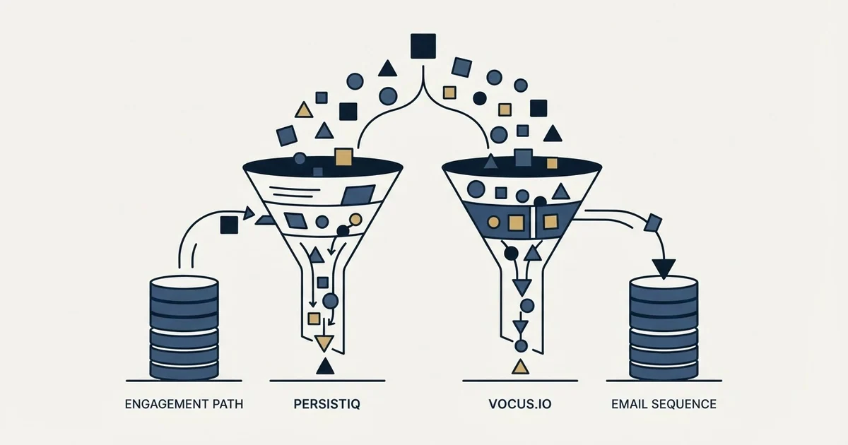 Editorial illustration for PersistIQ vs Vocus.io