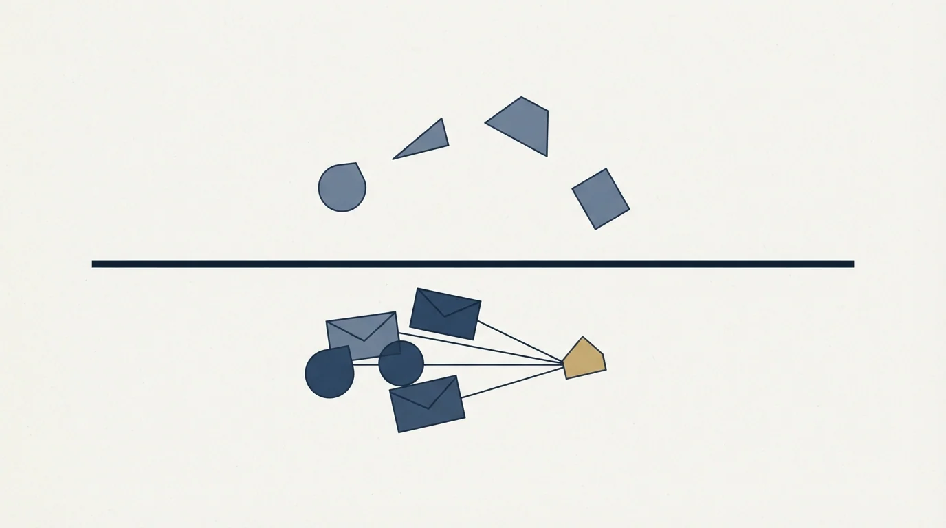 Section illustration: The boundary that matters for outbound teams
