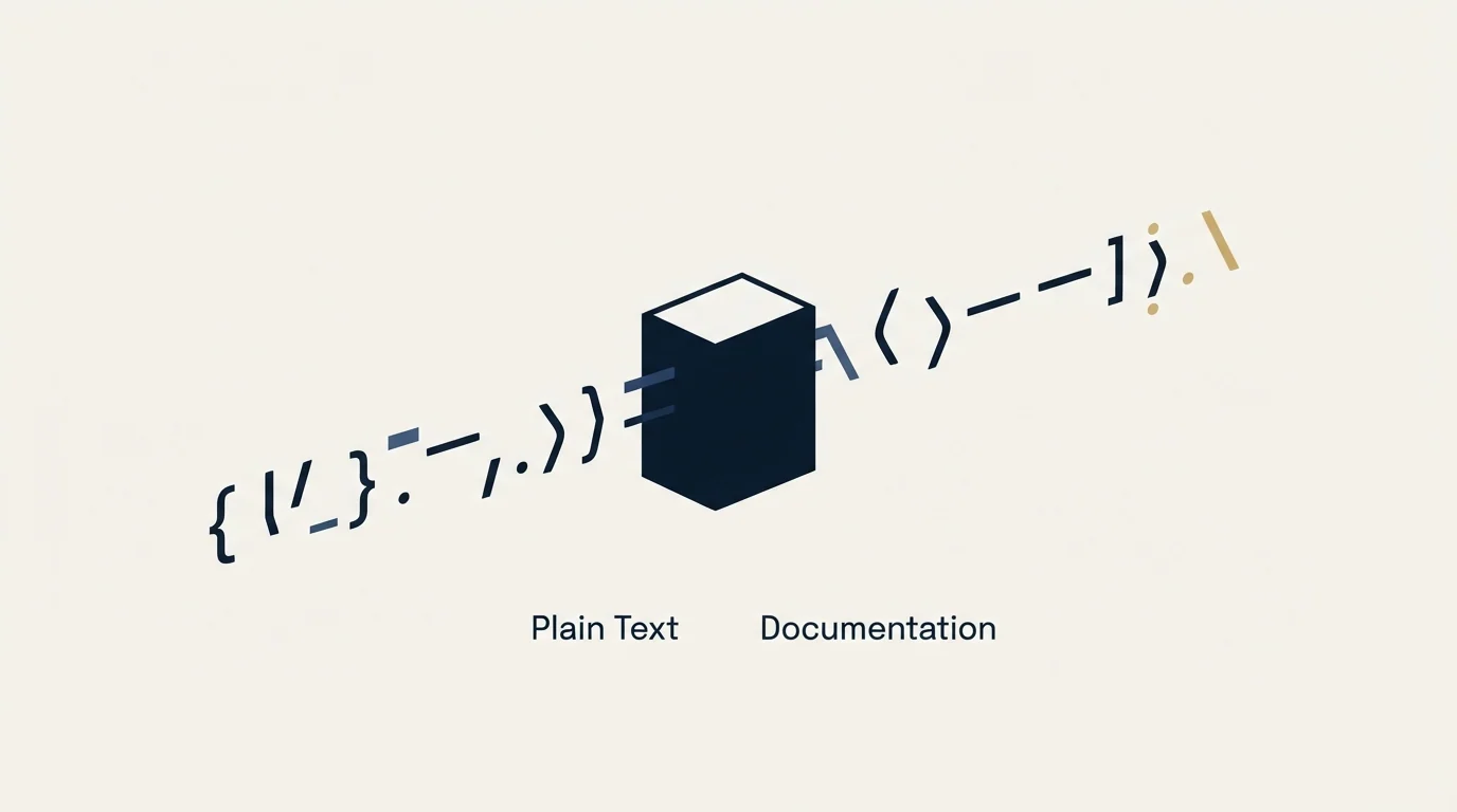 Section illustration: The plain-text documentation trick worth knowing