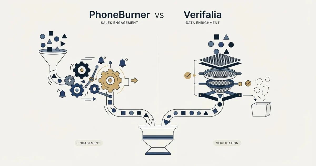 Editorial illustration for PhoneBurner vs Verifalia