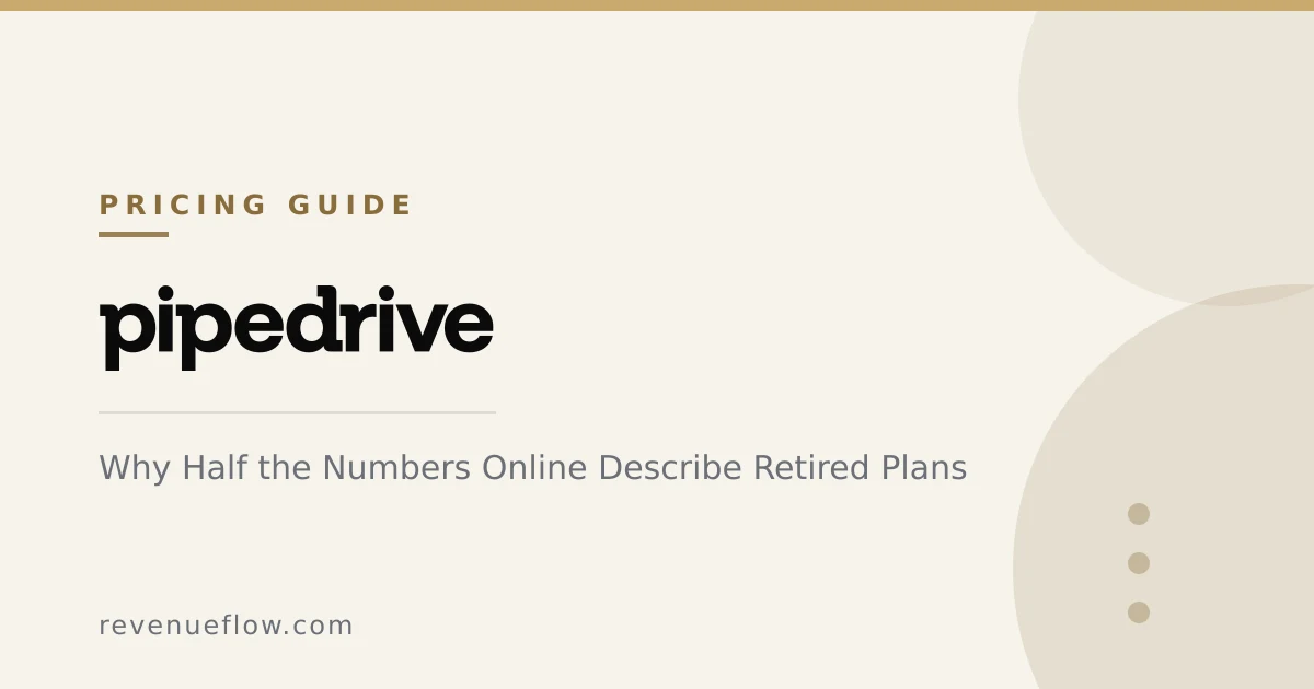 Branded cover: Pipedrive Pricing: Why Half the Numbers Online Describe Retired Plans