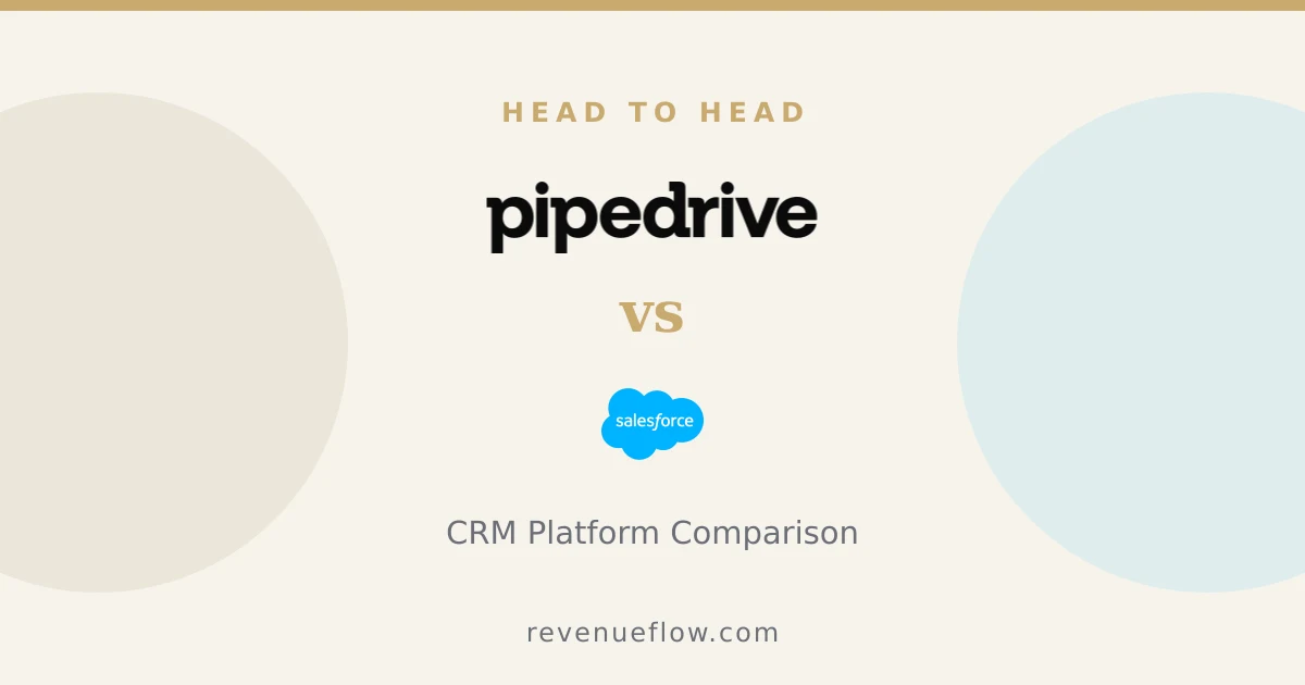 Branded cover: Pipedrive vs Salesforce: CRM Platform Comparison