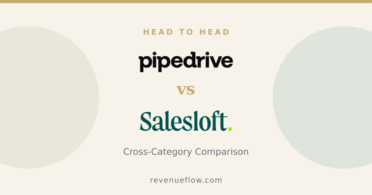 Branded cover: Pipedrive vs Salesloft: Cross-Category Comparison