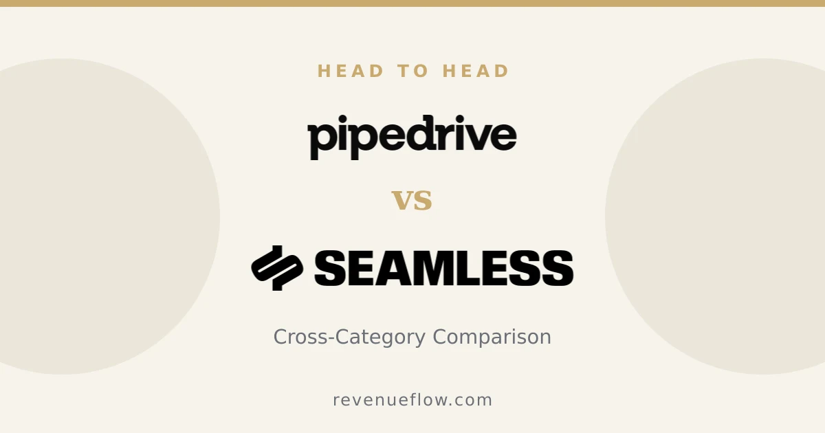 Branded cover: Pipedrive vs Seamless.AI: Cross-Category Comparison