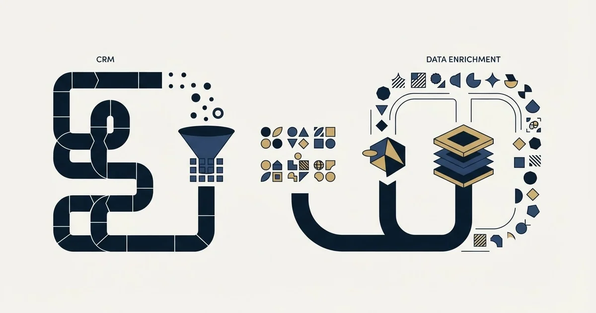 Editorial illustration for Pipedrive vs TheirStack