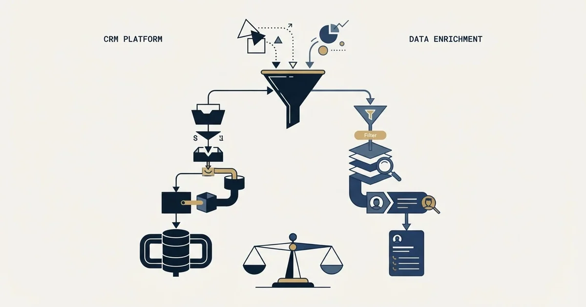 Editorial illustration for Pipedrive vs Wiza