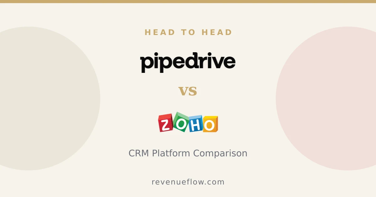 Branded cover: Pipedrive vs Zoho CRM: CRM Platform Comparison