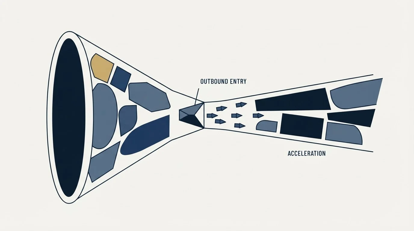 Section illustration: Where outbound sits in an acceleration programme