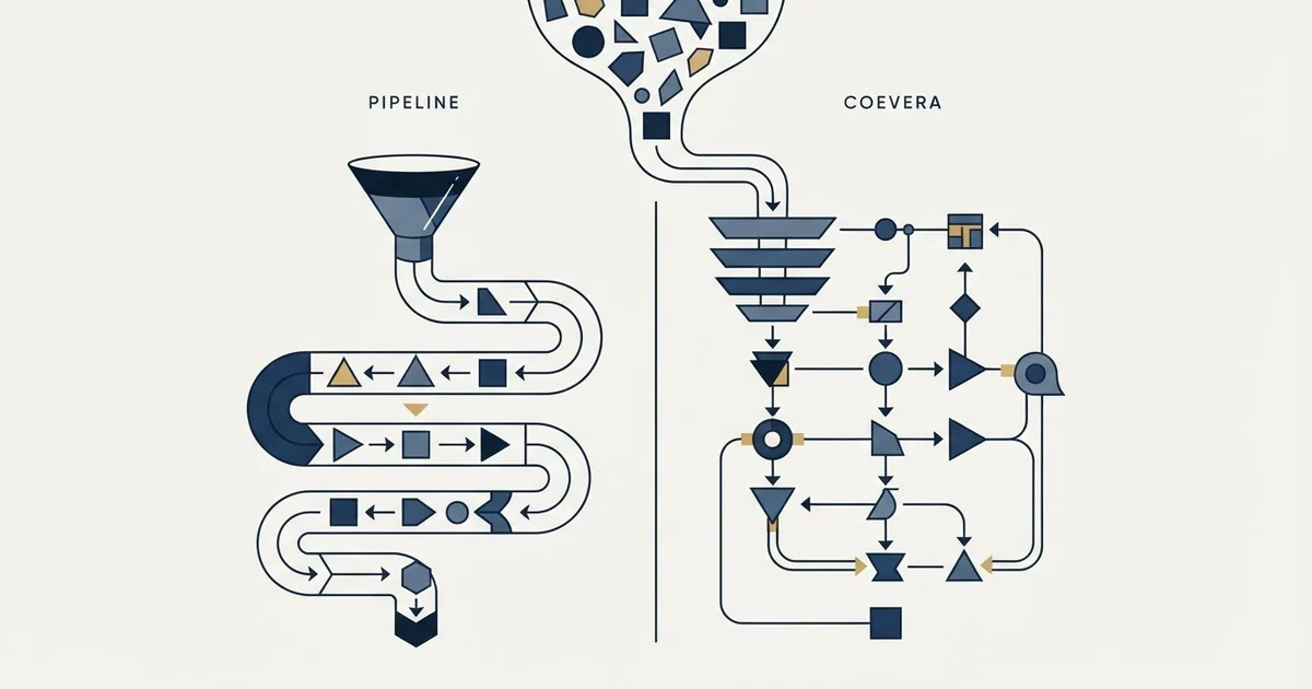 Editorial illustration for Pipeline CRM vs Coevera