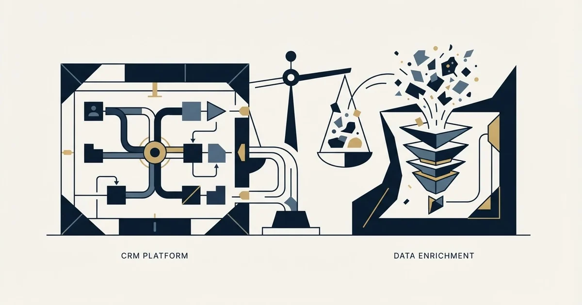 Editorial illustration for Pipeline CRM vs Scrupp