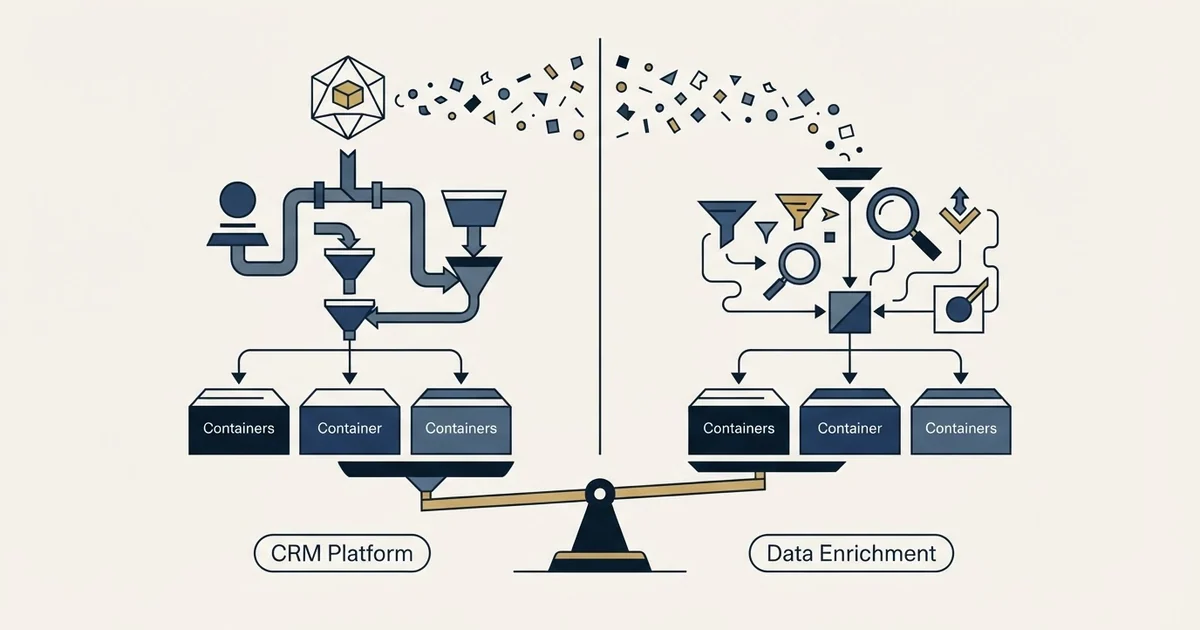 Editorial illustration for Pipeline CRM vs SignalHire