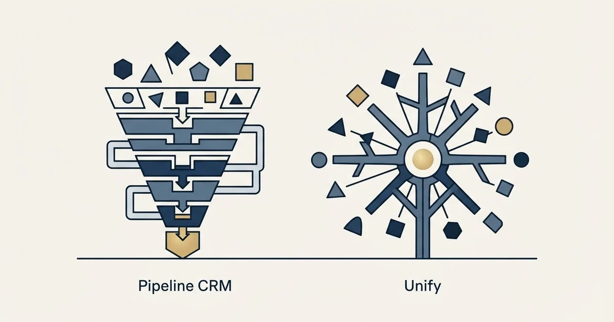 Editorial illustration for Pipeline CRM vs Unify