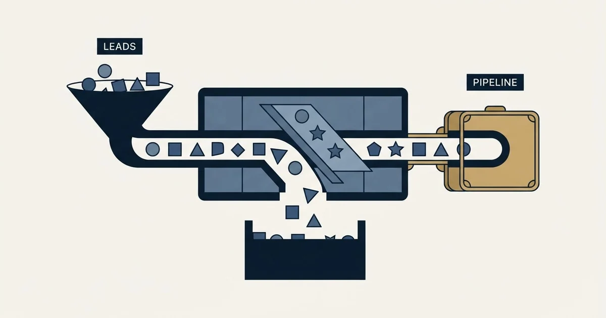 Editorial illustration for Pipeline Lead Generation