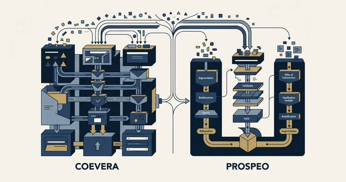Editorial illustration for Coevera vs Prospeo