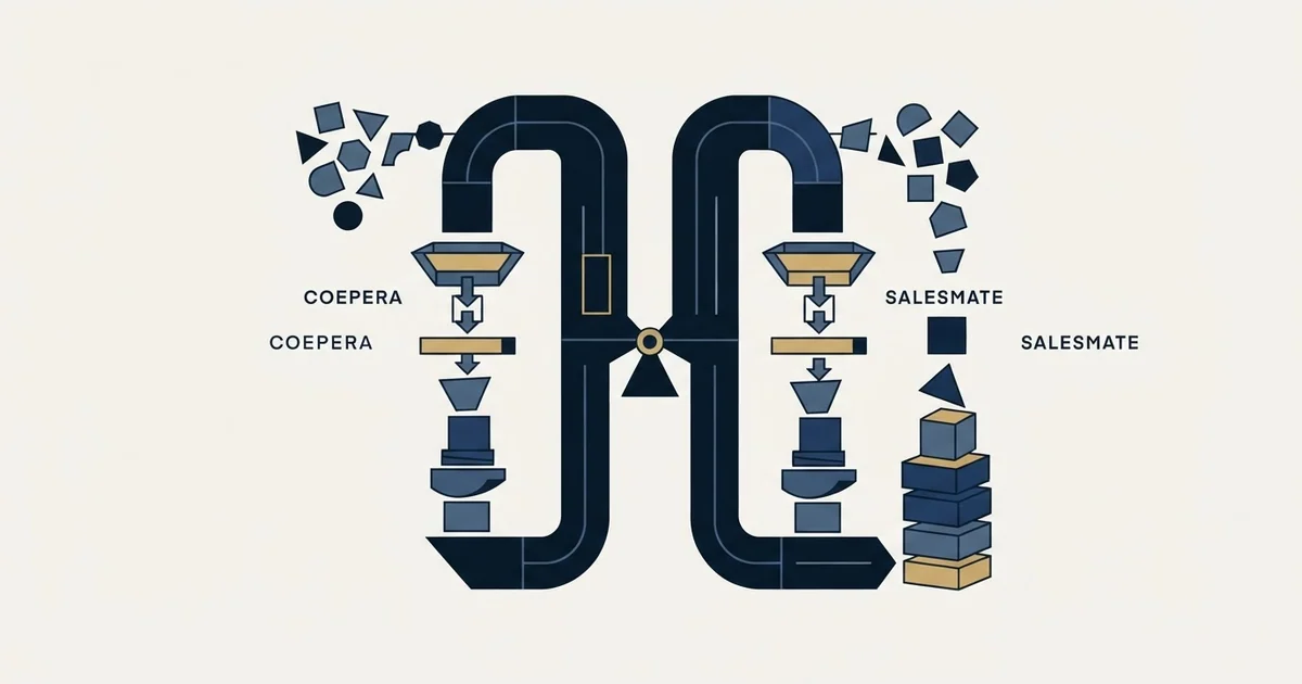 Editorial illustration for Coevera vs Salesmate