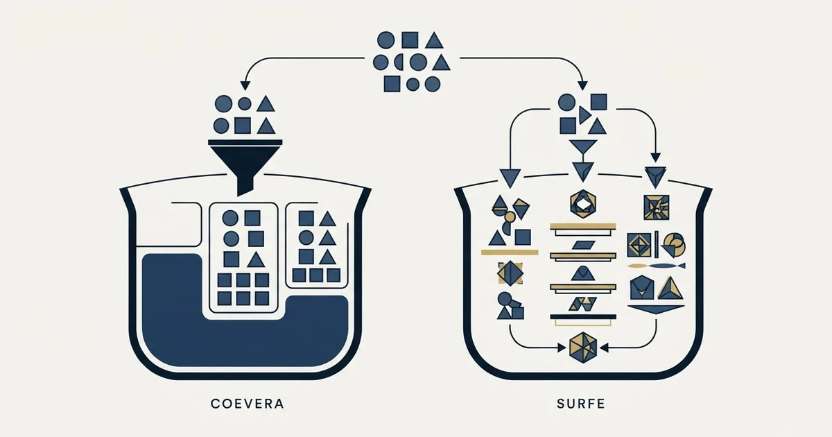 Editorial illustration for Coevera vs Surfe