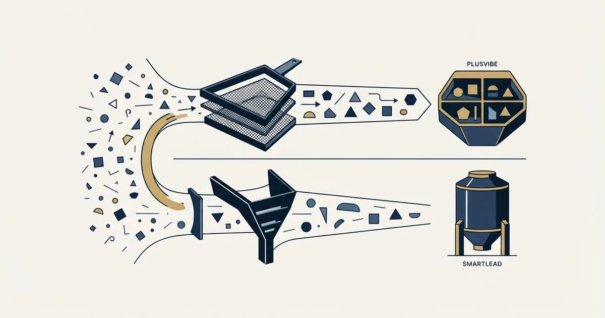 Editorial illustration for PlusVibe vs Smartlead