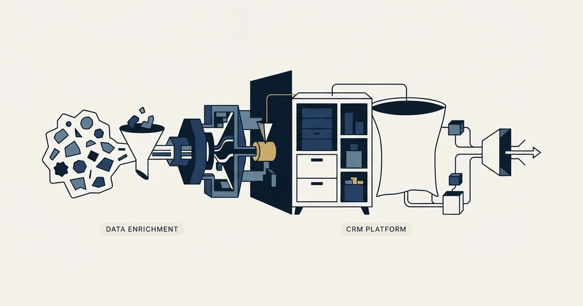 Editorial illustration for PredictLeads vs SugarCRM