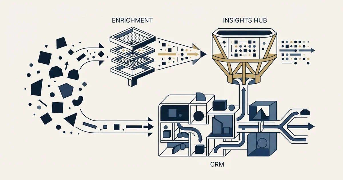 Editorial illustration for PredictLeads vs Vtiger