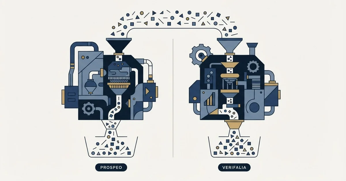 Editorial illustration for Prospeo vs Verifalia