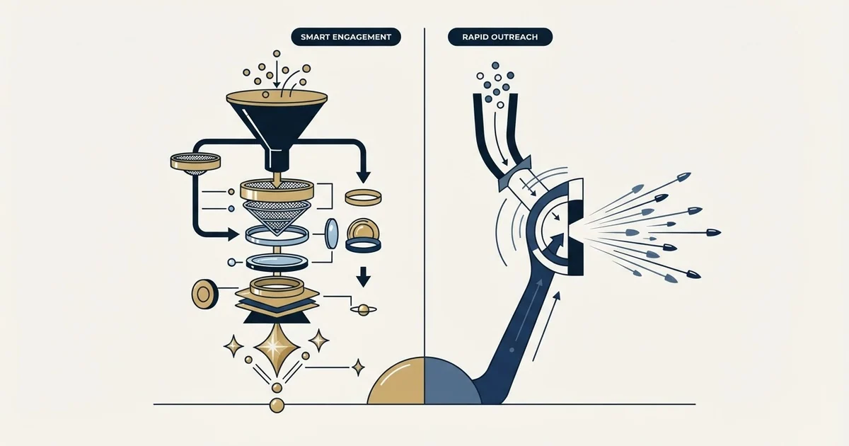 Editorial illustration for Qualifier.ai vs SalesBlink